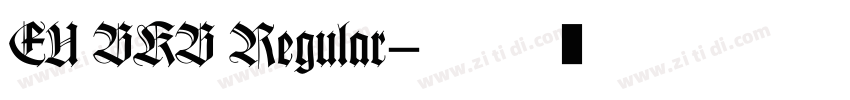 EU BKB Regular字体转换